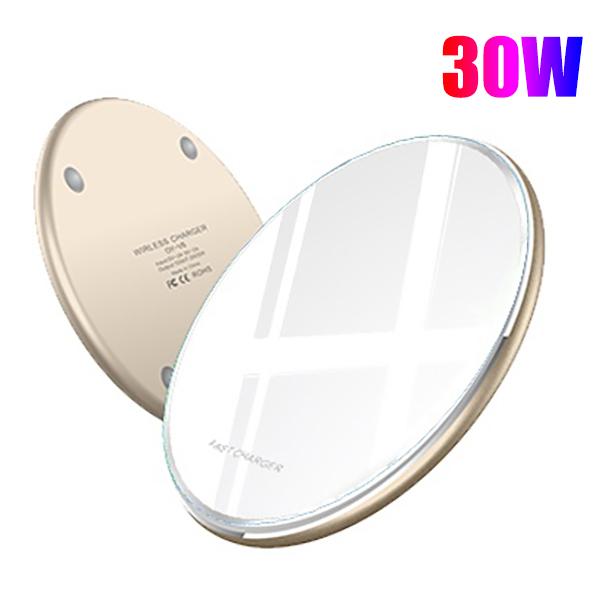 NEW 50W Qi Wireless Charger Fast Charging Pad for All Qi Standard iPhone Samsung Huawei Xiaomi Android Mobile Phone