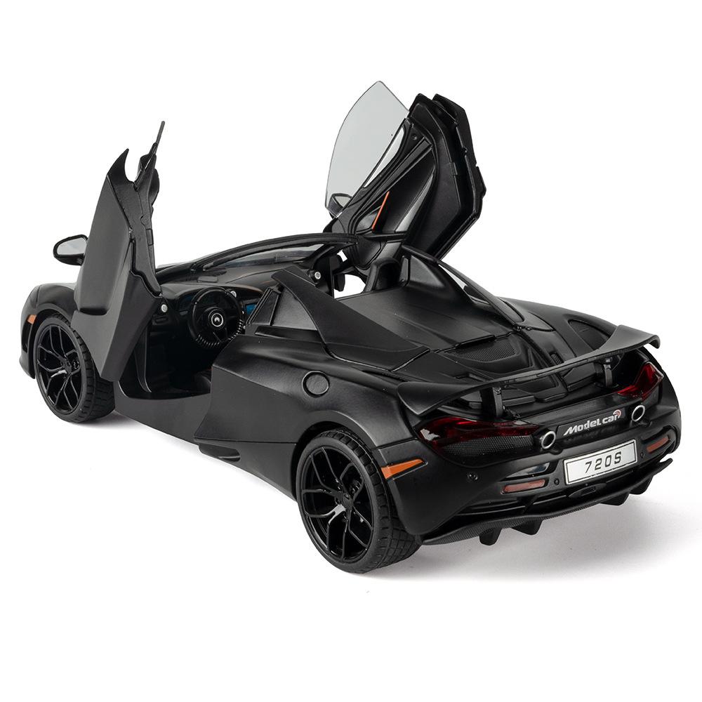 1:18 720S Supercar Alloy Car Model Sound and Light Pull Back Children's Toy Collectibles Birthday Gift