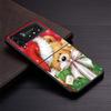 Happy Christmas Cute Bear Gift Phone Case For Samsung Galaxy Z Flip3 Flip4 Flip5 Flip6 Flip7 For Z Flip 7 6 5 4 3 5G Hard Foldin