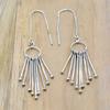 Женские серьги из серебра 925 пробы с кисточками, этнические серьги ручной работы с бахромой