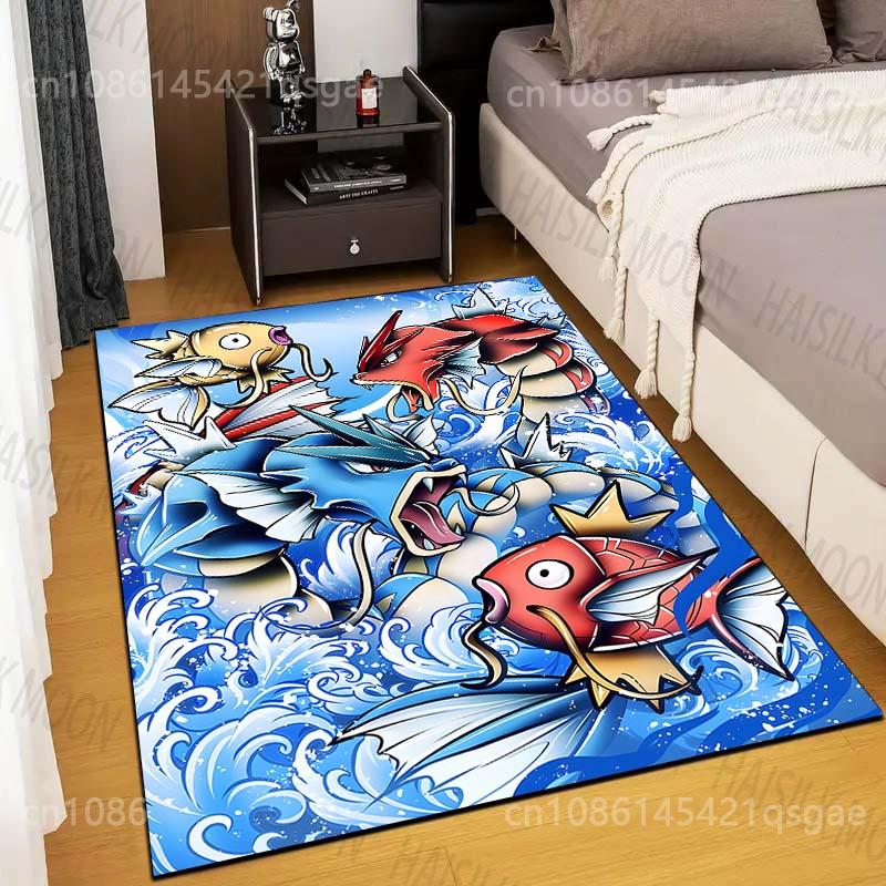 Various Styles P-Pokemon Gyarados Cartoon Carpet Bedroom Living Room Sofa Multifunctional Non-Slip Rug Decor Mat Free Shipping