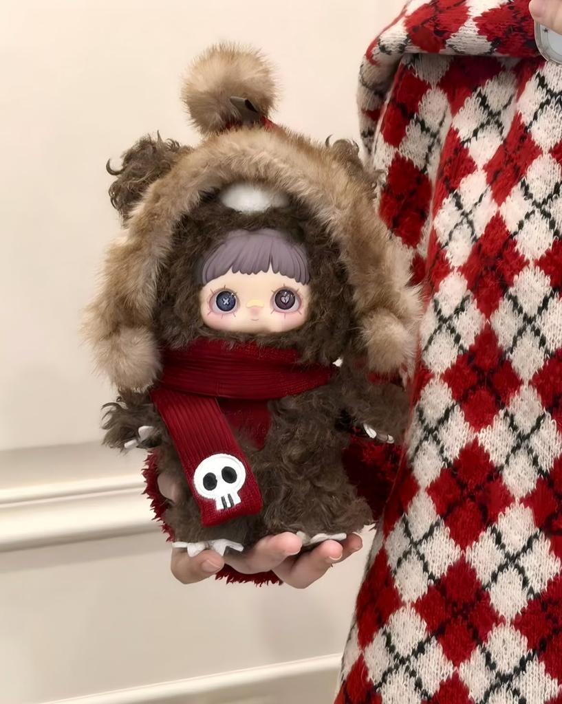 MayMei Winter Mystery Tan Series Plush Mascot Acrylic Fluffy Winter Clothes 6 Types 1 Secret Randomly Box of 7 Designer Toy Style Collectible