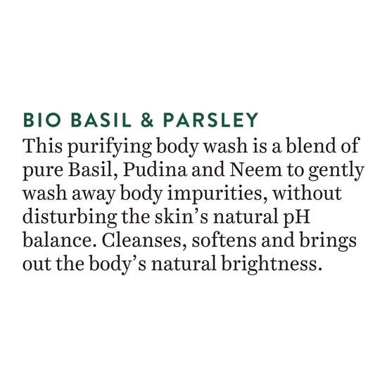 Biotique Basil & Parsley Revitalizing Body Wash | Глубоко очищает | 100% растительные экстракты | Подходит для всех типов кожи | 200 мл