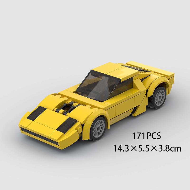 MOC City Speed ​​Sport Racing Car Model Building Blocks Convertible Super Race Bricks Rally Vehicle Toy Technical Christmas Gift