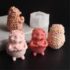 DIY Home Decor And Creative Crafts Mols Portable Silicone Mold For Crafting Detailed Hedgehog Candles Display And Gifts