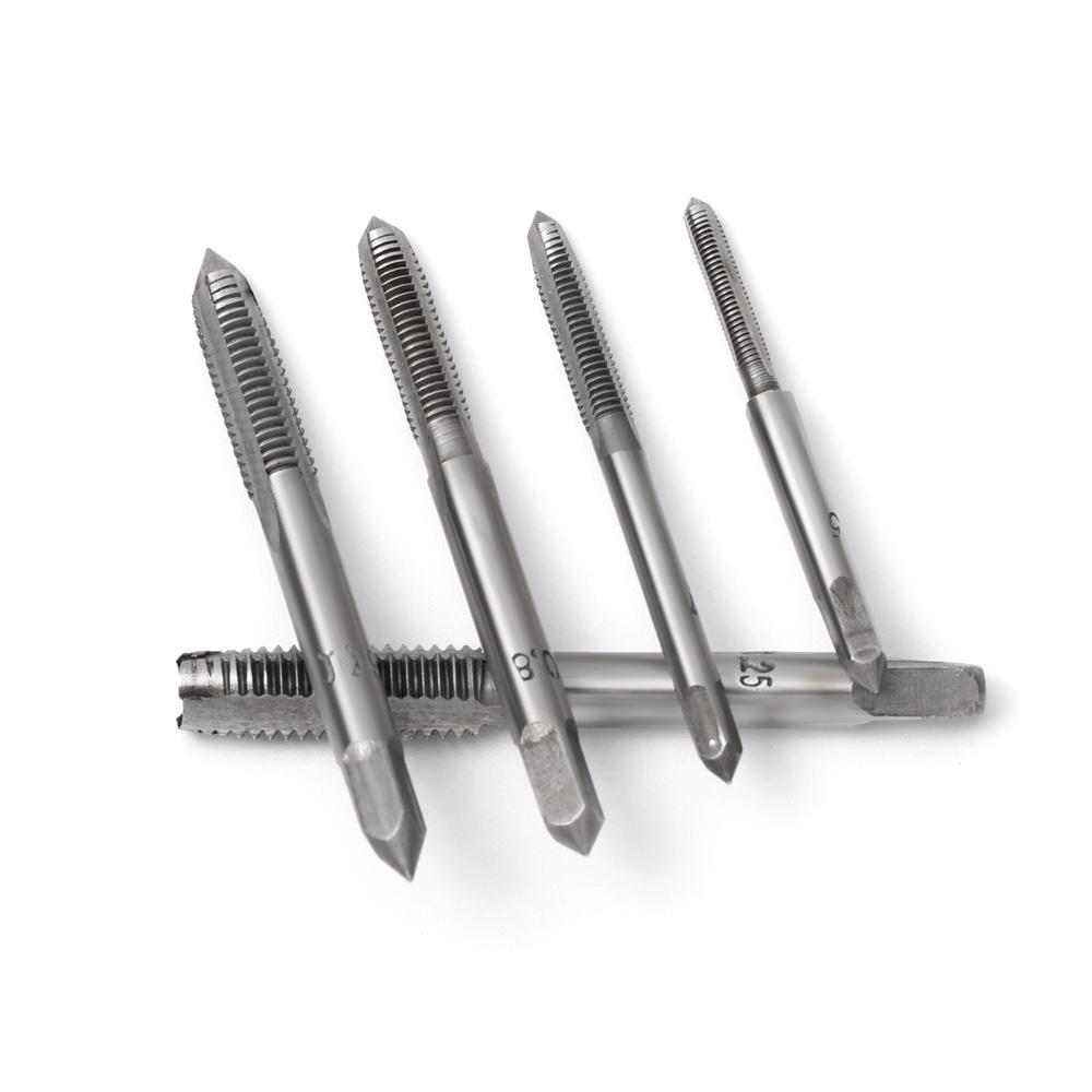 6 шт. Металлообрабатывающий станок Т-образная рукоятка Метрический набор патронов для сверл Метчик Вороток Винтовая резьба