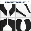 Black PU Leather Car Door Kick Mats Set for Tesla Model Y