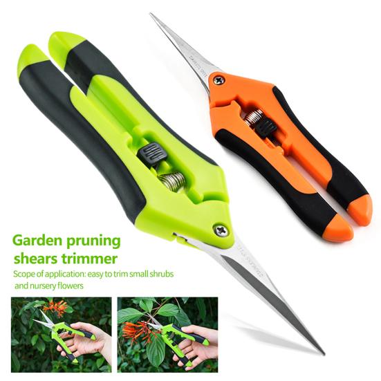 Садовые секаторы из нержавеющей стали, резак для цветочных ветвей, секатор, ручной инструмент