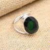 Chrome Diopside Gemstone Handmade Solid 925 Sterling Silver Ring Jewelry