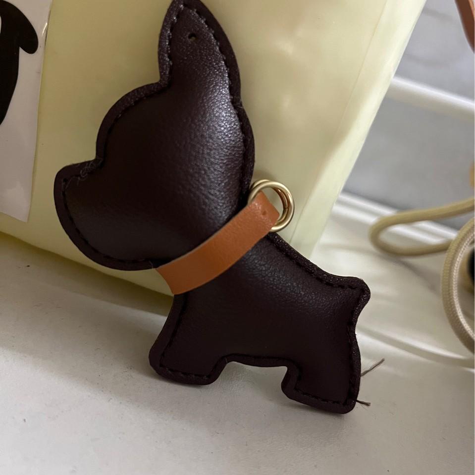 DIY Брелок-подвеска с бульдогом - Модный брелок для ключей от машины из ПУ-кожи, Стильный крутой дизайн