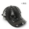 Women's washed denim baseball cap with a distressed look, suitable for outdoor activities, providing warmth, sun protection, and shade