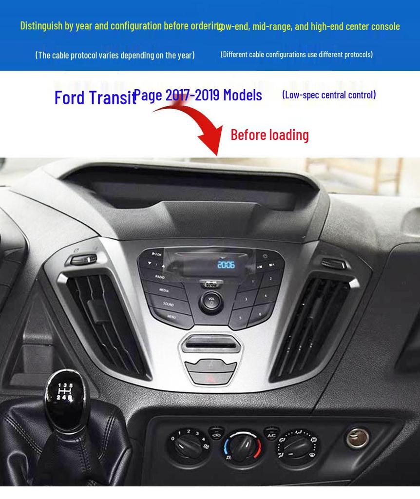 2018 Ford Transit 12.3'' Android Navigation System with 360° Reversing Camera