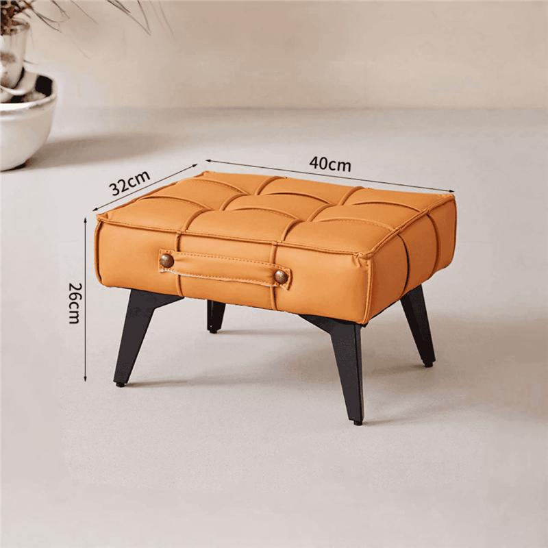 Элегантный журнальный столик для гостиной Устойчивый к пятнам пуфик для дивана Пуфик-подставка для ног с ручкой Широкая удобная скамья для обуви