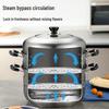 Supor 304 Stainless Steel Double-Layer Steamer