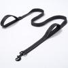 Dog Leashes Outdoor Travel Dog Training Chain Heavy Duty Double Handle Lead for Greater Control  Training Dual Handle