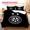 FK Austria Wien Pattern Bedding Quilt Set  Home Decoration  Gift (1 * duvet cover + 2 * pillowcase  without core)