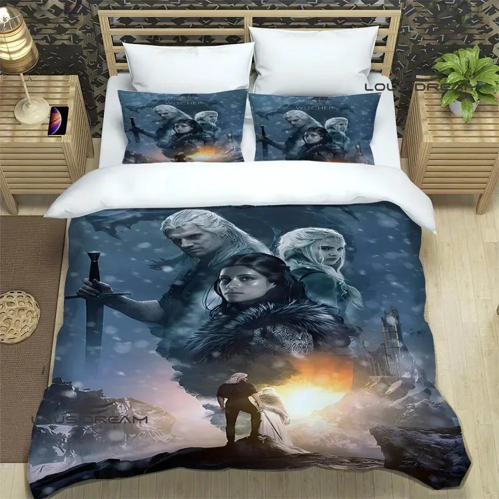 Игровые постельные комплекты W-Witcher изысканный набор постельного белья пододеяльник комплект постельного белья постельный комплект роскошный подарок на день рождения