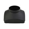 1x Black Single Hole  Outlet 75mm Cover For Air Diesel  Parking Heater Trucks  Heater Single 1 Hole Vent  Cover For Car Truck