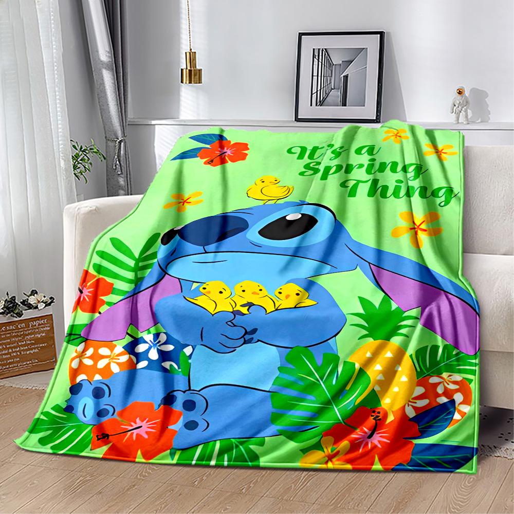 Stitch Chicks Blanket Comfortable Great for Couch Seaside Office Chair for All Seasons Warmthful Decor Gift for Travel Home Birthdays
