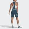 adidas Полосатый облегающий велосипедный комбинезон женский синий HM3159