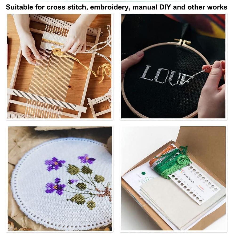 Embroidery Thread Cross Stitch Sewing Thread DIY Craft Thread (50 bundles, 50 colors)