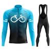 Unisex Long Sleeve Cycling Jersey Set Mountain Road Bikes Quick-Dry Performance Apparel