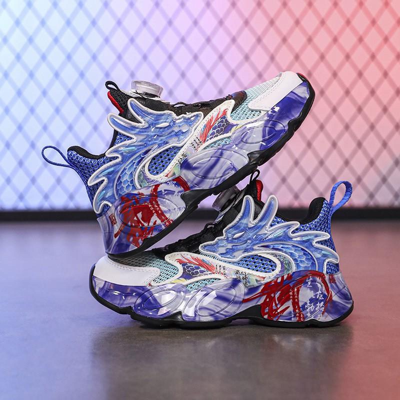 Children's Basketball Shoes Actual Combat Training Breathable New Single-mesh Boys 'sports Wear-resistant Non-slip Light