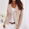 Women's Clothing Fashion Short Coat Deerskin Velvet New Zipper Slim Lapel