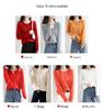 2023 Autumn/Winter Women's Korean-Style Camel Cardigan, Round Neck, Single-Breasted Knit Sweater.