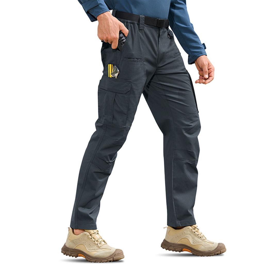 Мужские брюки рипстоп карго рабочие брюки с несколькими карманами дышащие для пеших прогулок альпинизма кемпинга строительные брюки