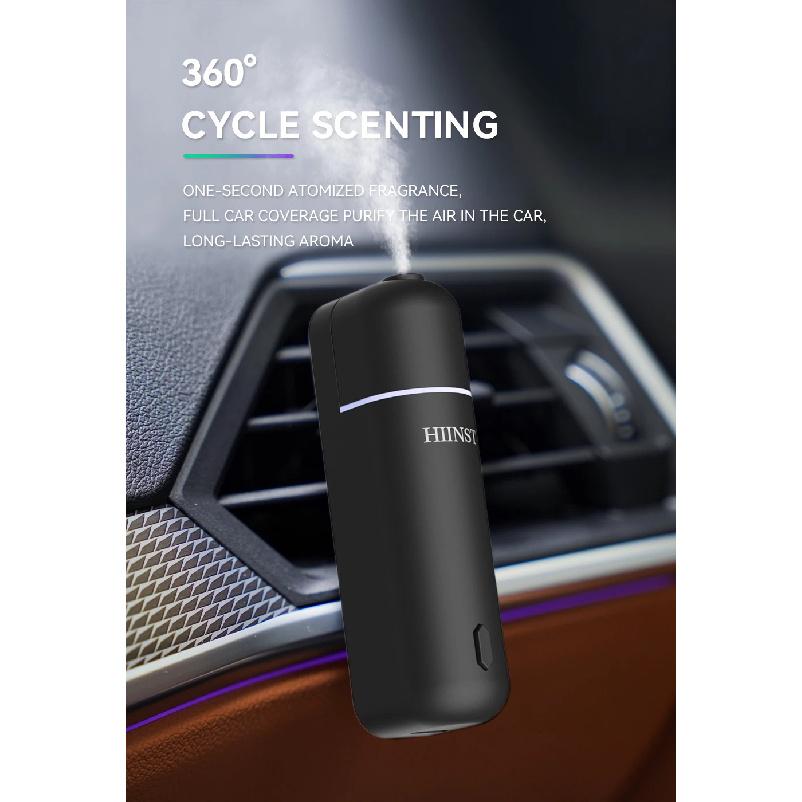 HIINST Car Perfume Vent Clip Battery Operated Scent Diffuser Cordless Design with Six Scent Small Portable Gifts for Him/Her