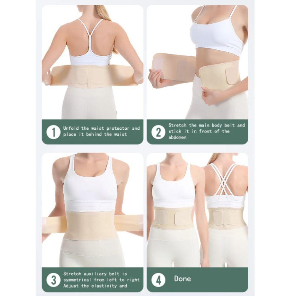 Dual Adjustable Body Shaping Belt Breathable Sports Lumbar Support Brace Summer
