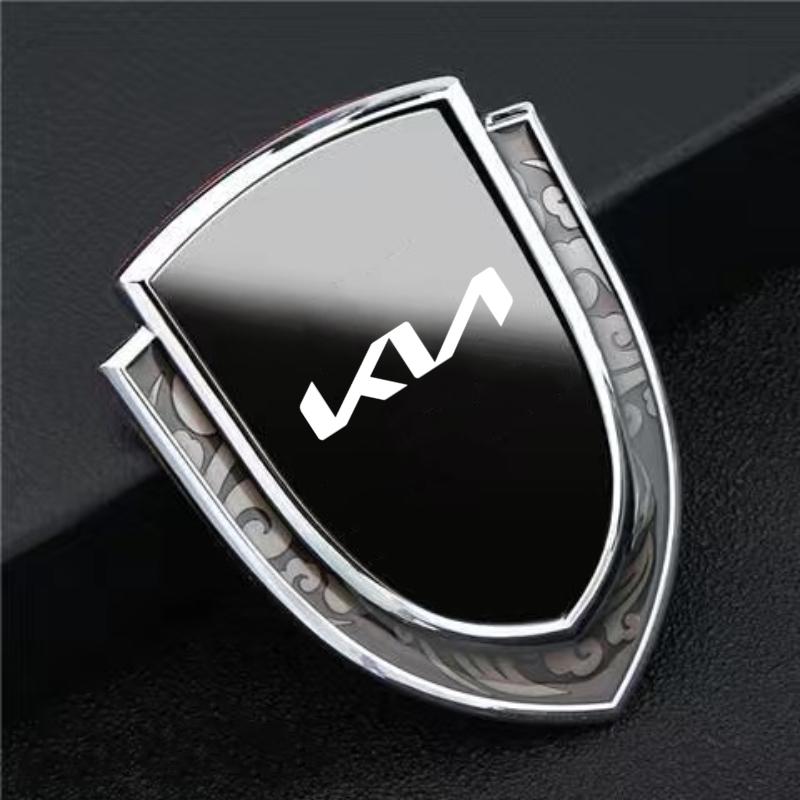 AANJ1 Car Sticker 3D Metal Decal Modification Sticker Suitable for Kia Sportage Ceed Picanto Rio ProCeed Niro 5 3 4 K7 K5 K8 K3 Ray K9