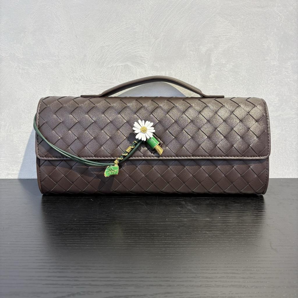 Трансграничная новая плетёная сумка, высококачественный замок-ромашка, сумка-багет, ручная вечерняя сумка, портативная сумка-мессенджер женская