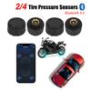 Tire Pressure Monitoring System Waterproof Car Tire Pressure Sensors Bluetooth 5.0 Android/IOS External TPMS
