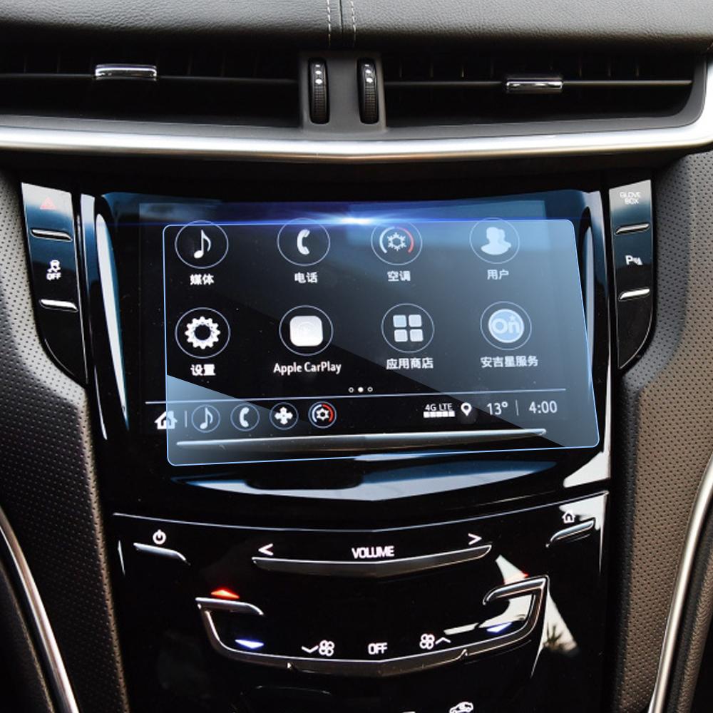 For Cadillac XTS CTS 2014-2019 Car Navigation Screen Tempered Glass Protector Film Screen Film Interior Accessories