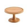 Transparent Wooden Cake Stand Glass Cover Cake Display Stand Cheese Stand Butter Box  Afternoon Tea