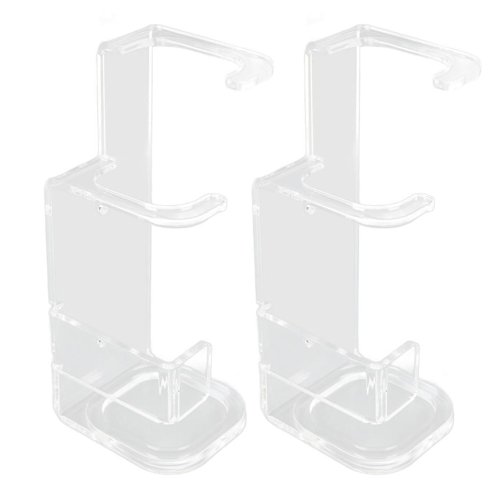 2 Pcs Sword Wall Mount Acrylic Sword Display Stand for Home Shopping Mall Cafe Bar Decor Transparent