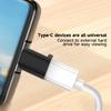 Мини Компактный USB Type C гнездо к Micro USB штекер адаптер-коннектор для смартфона, С отверстием для шнурка