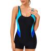 Women's Sleeveless Conservative Sexy Backless Wetsuit With Breast Pad