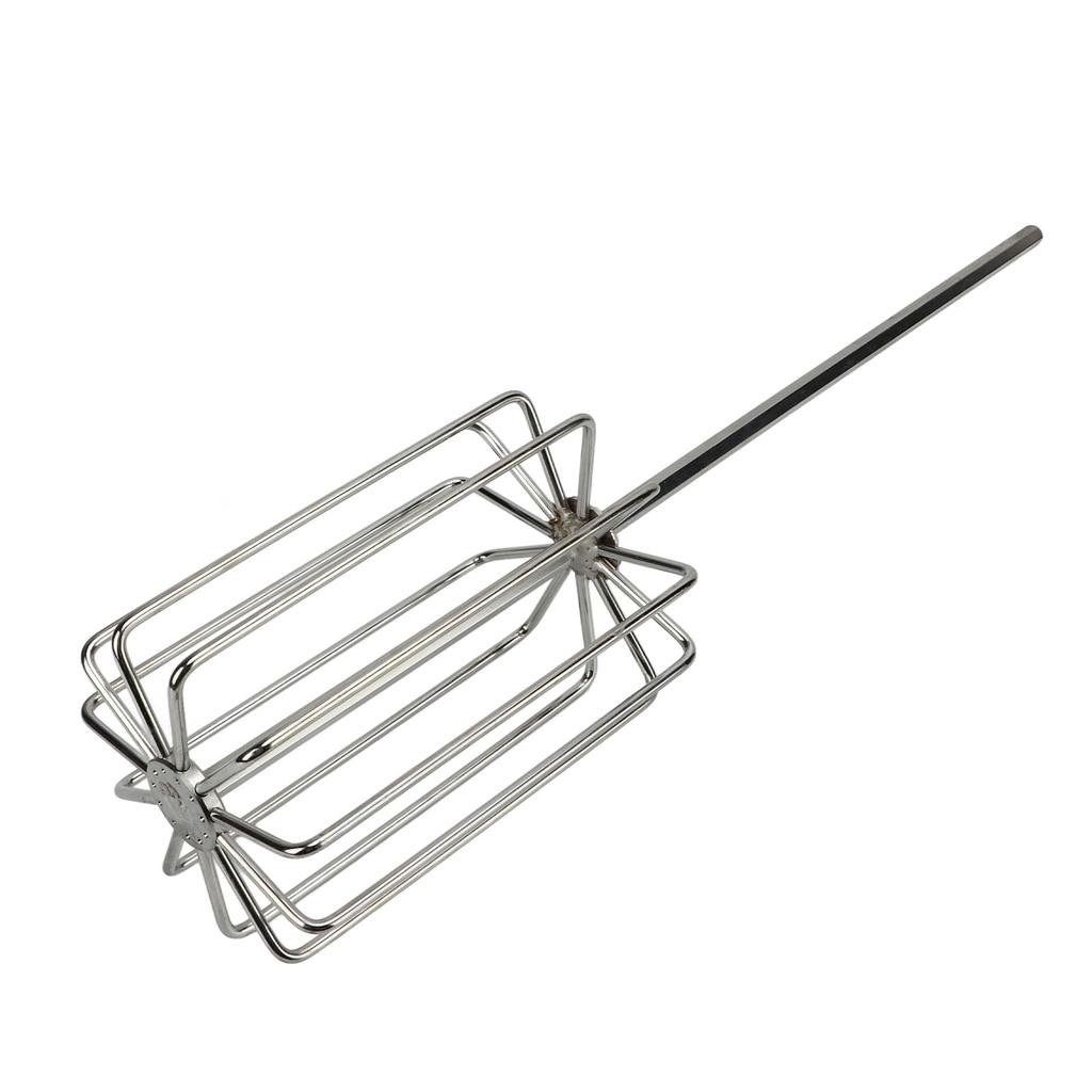 Смеситель для прикормки Прочный рыболовный инструмент из нержавеющей стали с 11 лезвиями Венчик для смешивания Аксессуары