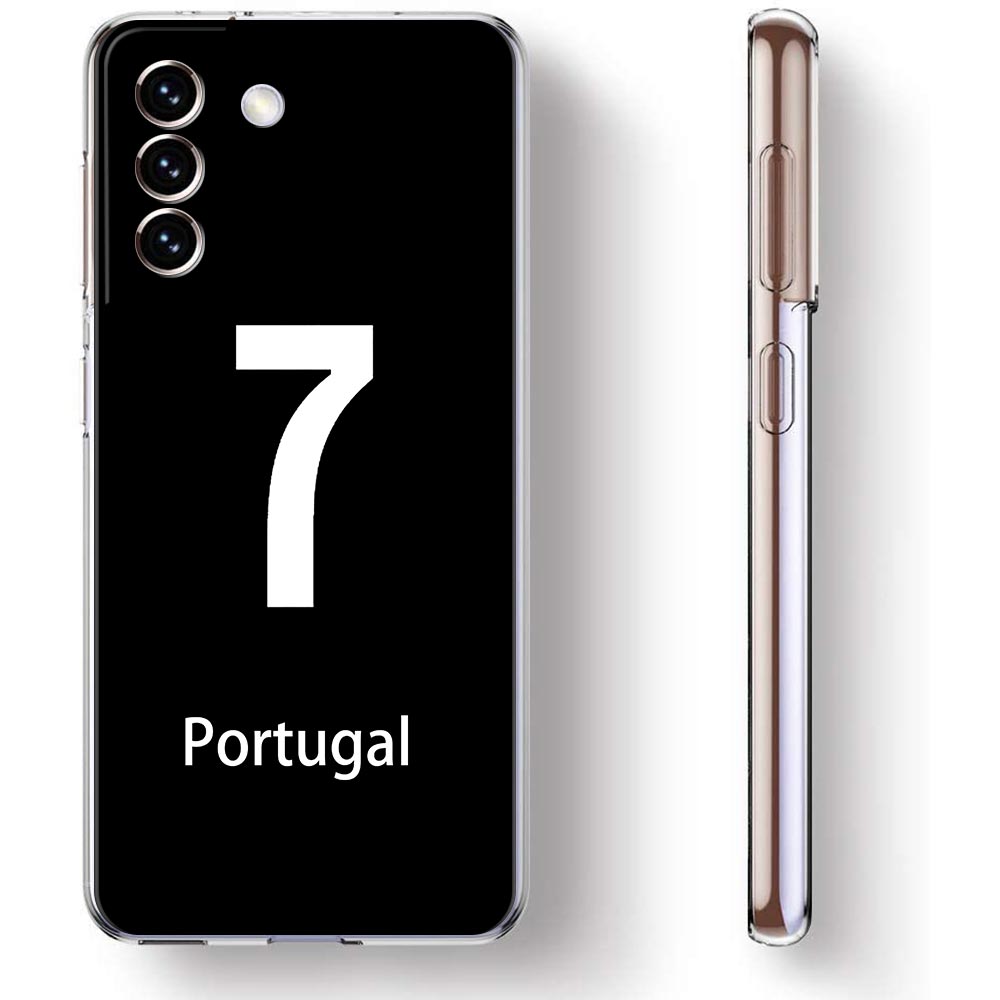 Чехол для телефона с флагом Португалии Soccer 7 для Samsung Galaxy S22 5G S20 Ultra S21 FE 5G S10E S9 S8 S10 Plus Note 20 10, мягкий прозрачный чехол