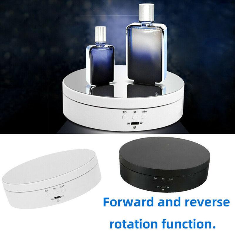 Rotating Display Stand 360-Degree Motorized Spinner Turntable with USB Power Cable for Photography