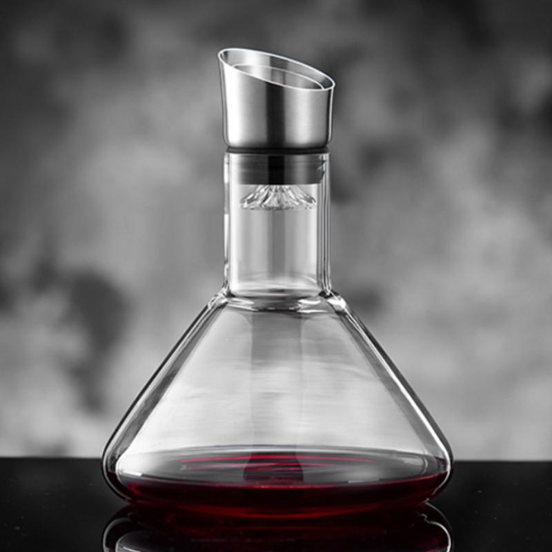 1920 мл Большая емкость Сепаратор для красного вина Легкая роскошь Винные принадлежности Ресторанный винный декантер Винные аксессуары Барная посуда Декантеры