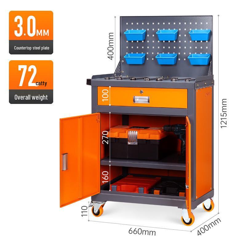 Heavy Duty 3mm Industrial CNC Lathe Tool Cabinet & Grinding Workbench