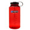 Nalgene Sustain Tritan BPA-Free Water Bottle Made with Material Derived from 50% Plastic Waste, 32 OZ, Wide Mouth, Red