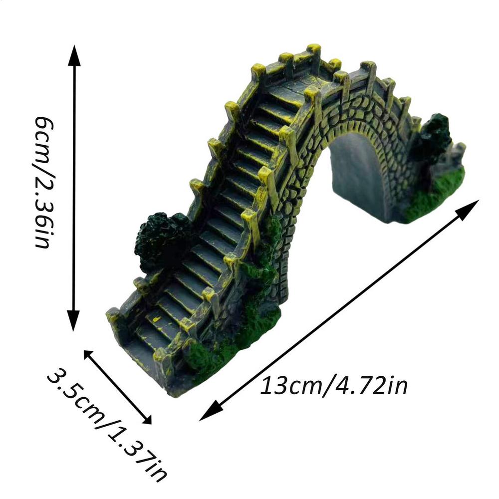 Miniature Stone Arch Bridges Mini Artificial Fish Tank Aquarium Landscaping Decorations Bonsai Ornaments Fake Creative Crafts