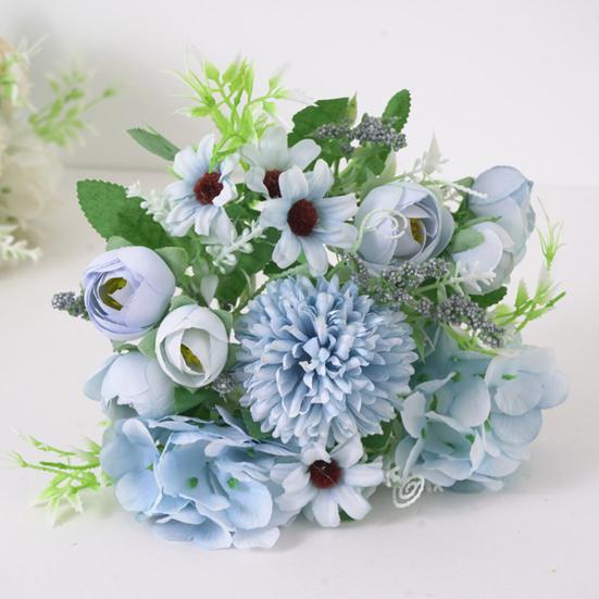 1 букет из шелковой ткани, искусственный цветок, украшение для дома и офиса, декор для свадебной вечеринки