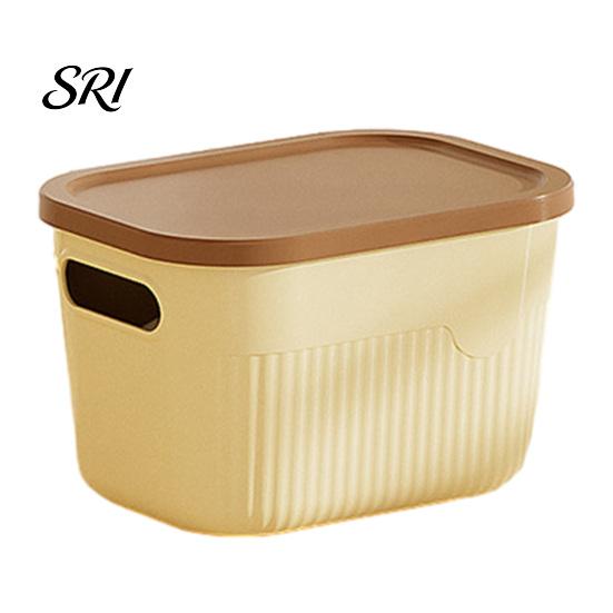 Balcony Gardening Supplies Container Storage Box with Handle And Lid Organizer Space Office Saving Stackable for Kitchen Bedroom Dormitory