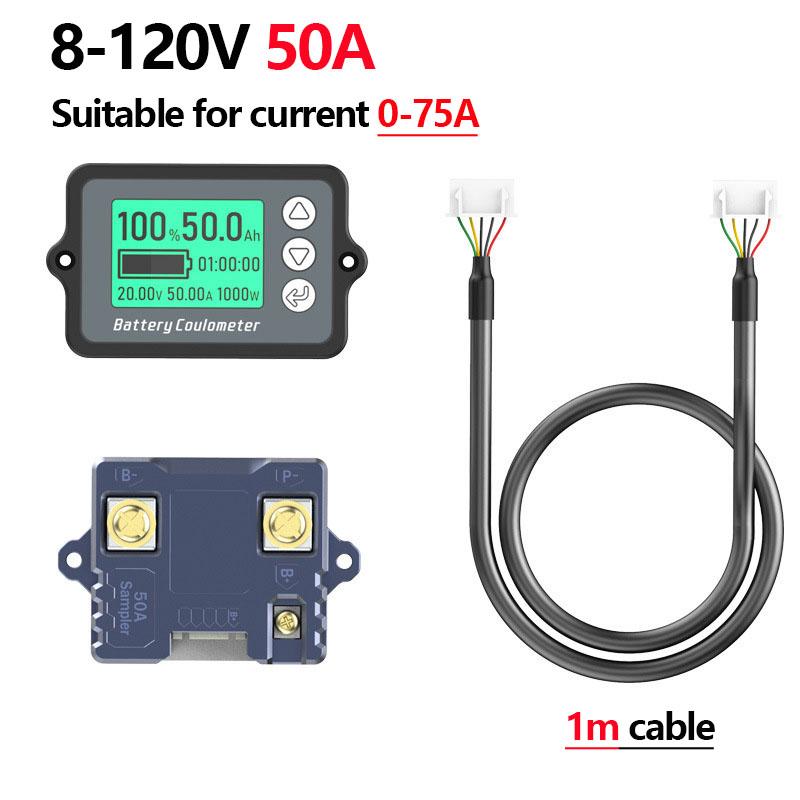 Измеритель кулона TK15 50A/100A/350A точный тестер емкости аккумулятора для электровелосипеда/пылесоса индикатор емкости кулона
